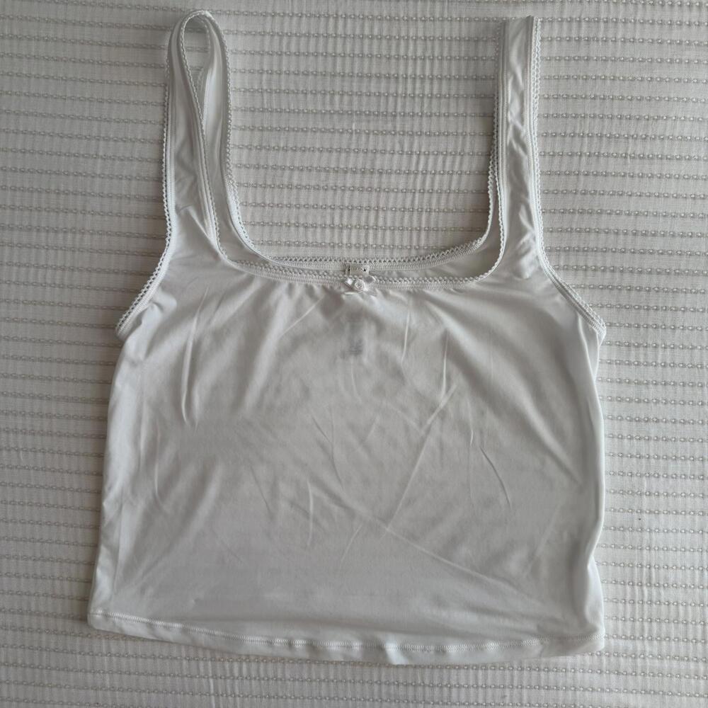 *Flawed NWOT Skims Women's Fits Everybody Picot Tank Marble Size M - Picture 2 of 7